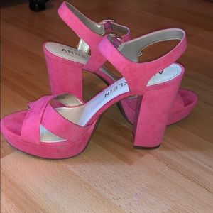 Anne Klein pink high heels